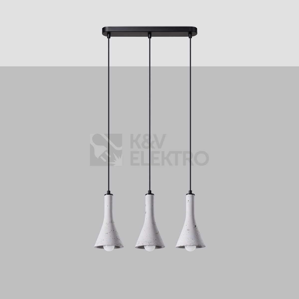 Obrázek produktu Závěsné svítidlo SOLLUX REA 3L beton E14 3x12W bez žárovky SL.1225 1