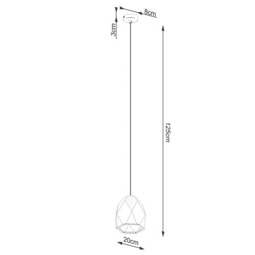 Závěsné svítidlo SOLLUX keramické MINT E27 1x15W bez žárovky SL.1251 (obrázek 5)