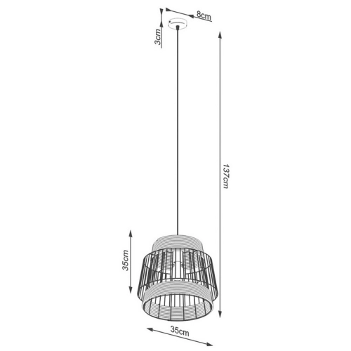 Závěsné svítidlo SOLLUX BRILO E27 1x15W bez žárovky SL.1253 (obrázek 8)