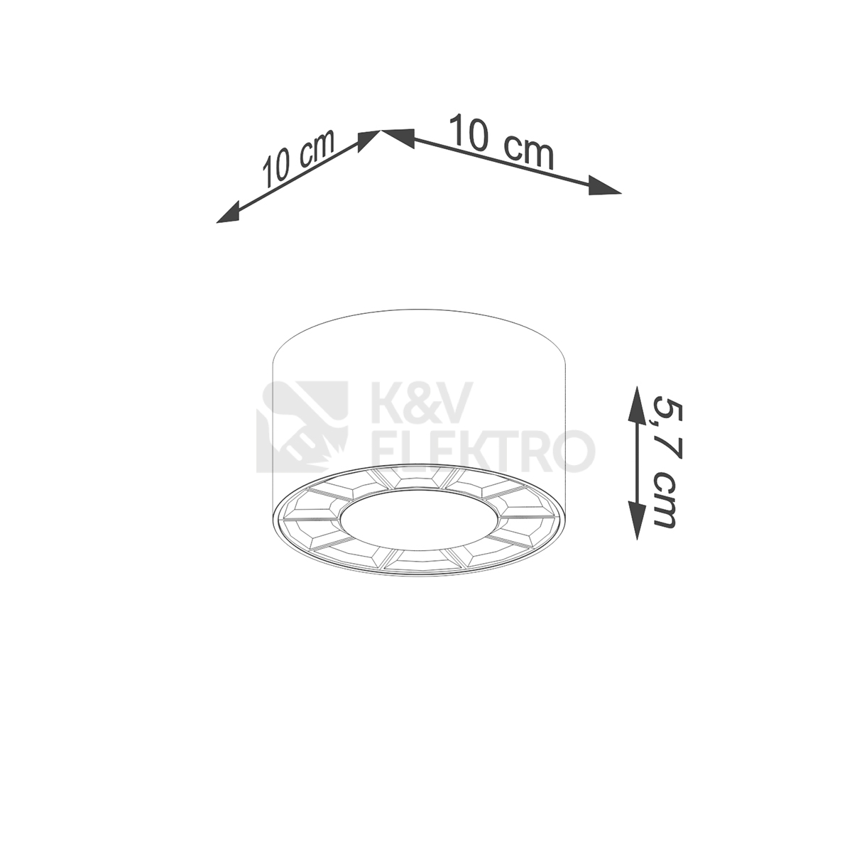 Obrázek produktu Stropní LED svítidlo SOLLUX DIO bílé 10W SL.1254 6