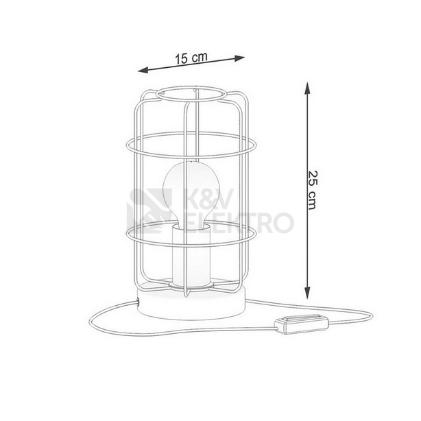 Obrázek produktu Stolní lampa SOLLUX GOTTO E27 1x15W bez žárovky SL.1265 4