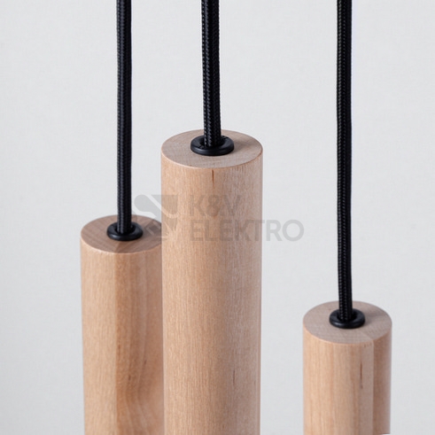Obrázek produktu Závěsné svítidlo SOLLUX PASTELO 5P dřevo G9 5x8W bez žárovky SL.1270 3