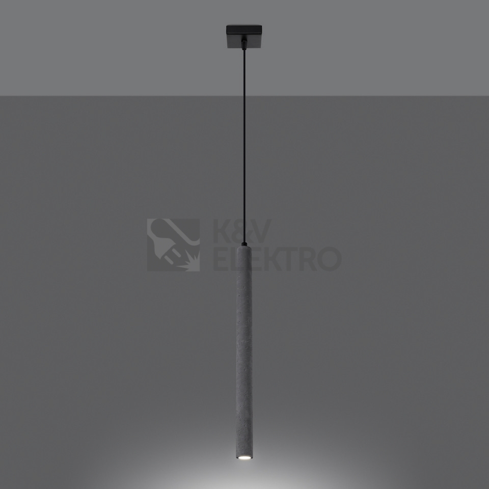 Obrázek produktu Závěsné svítidlo SOLLUX PASTELO 1 beton G9 1x8W bez žárovky SL.1271 2