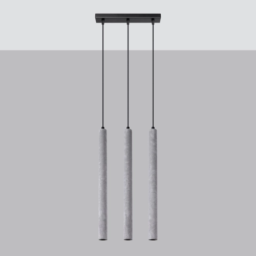 Závěsné svítidlo SOLLUX PASTELO 3L betonové G9 3x8W bez žárovky SL.1272 (obrázek 9)