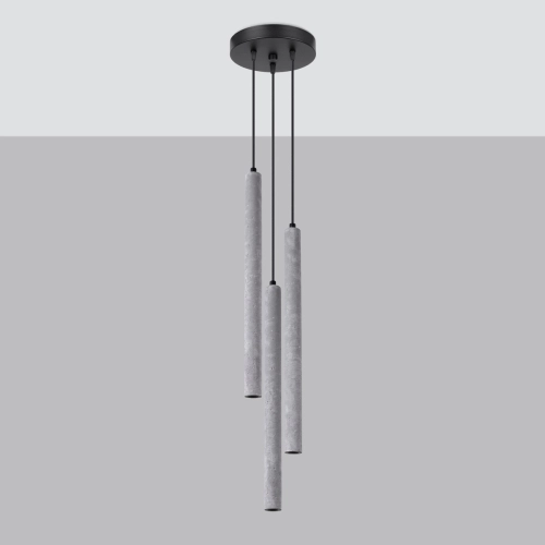 Závěsné svítidlo SOLLUX PASTELO 3P betonové G9 3x8W bez žárovky SL.1273 (obrázek 9)