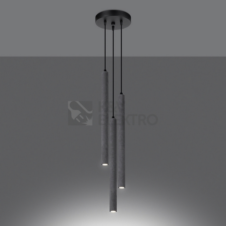 Obrázek produktu Závěsné svítidlo SOLLUX PASTELO 3P betonové G9 3x8W bez žárovky SL.1273 2