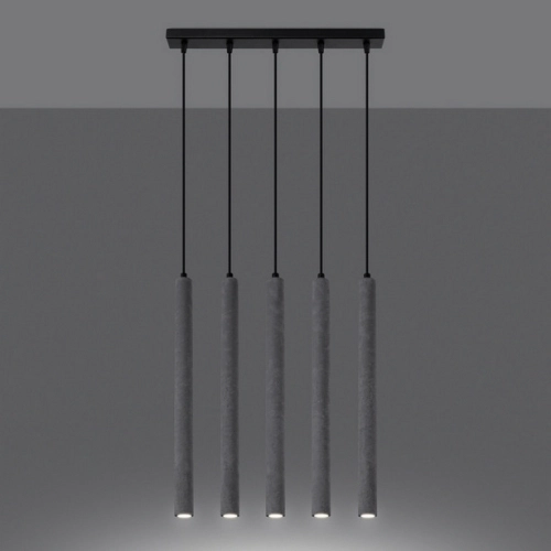 Závěsné svítidlo SOLLUX PASTELO 5L betonové G9 5x8W bez žárovky SL.1274 (obrázek 6)