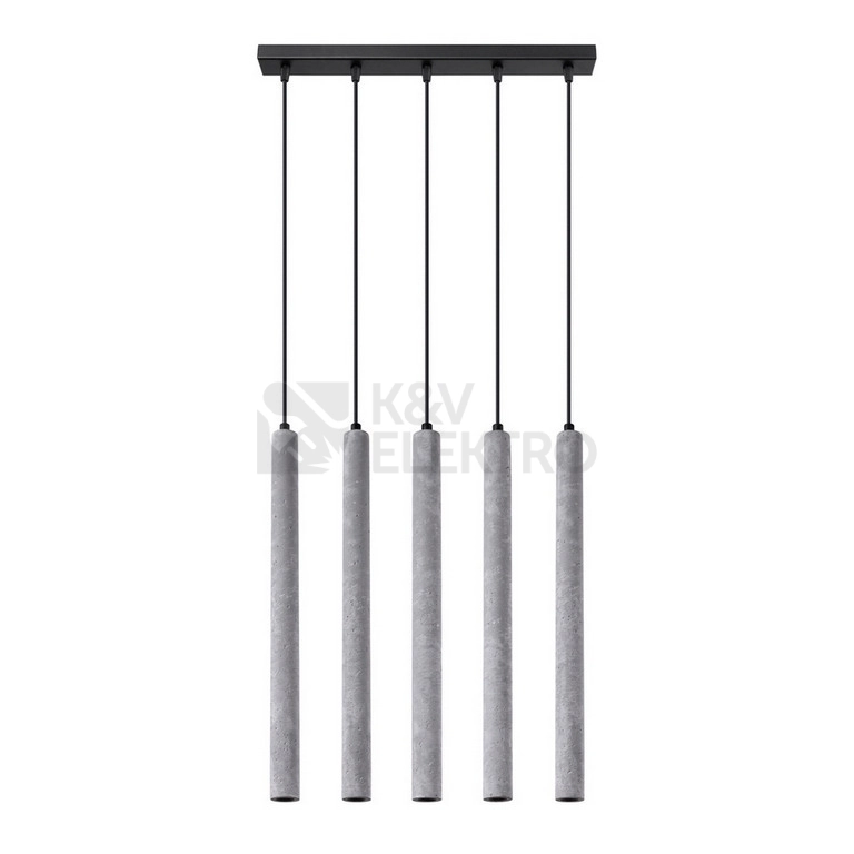 Obrázek produktu Závěsné svítidlo SOLLUX PASTELO 5L betonové G9 5x8W bez žárovky SL.1274 0