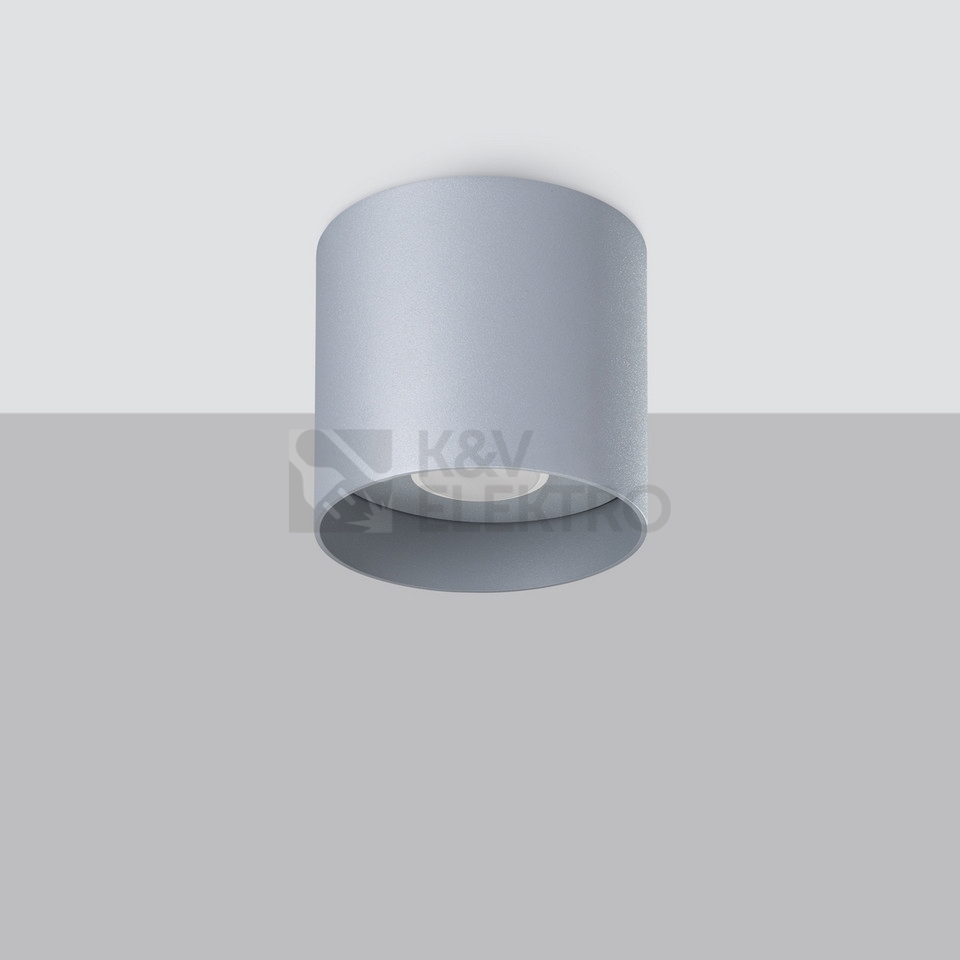 Obrázek produktu Stropní svítidlo SOLLUX MIKA šedé GU10 1x10W bez žárovky SL.1282 1