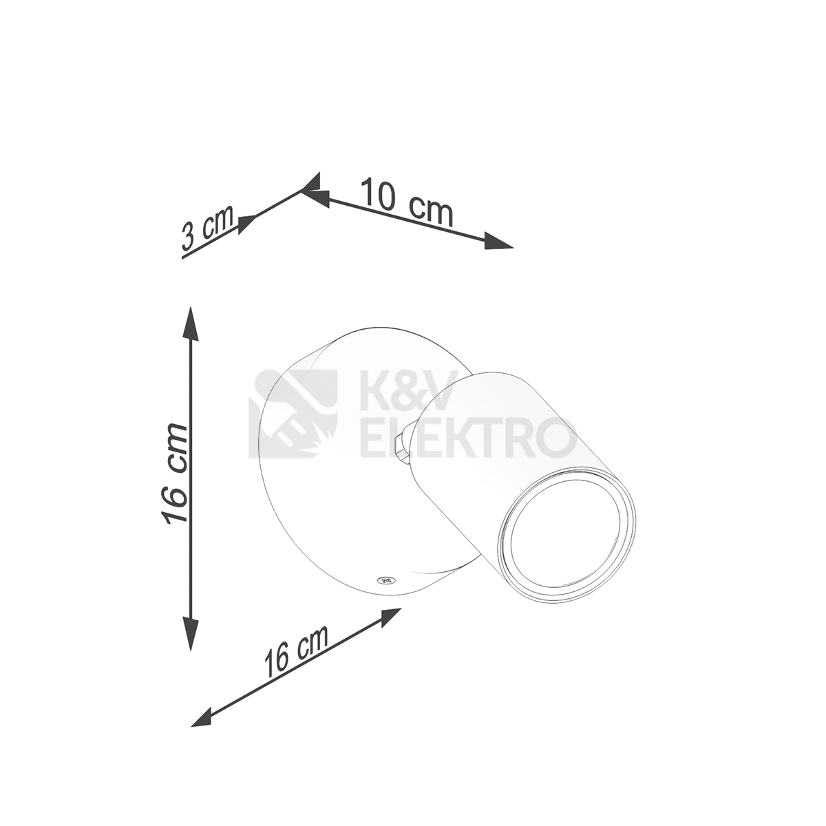 Obrázek produktu Nástěnné svítidlo SOLLUX VERDO bílé GU10 1x10W bez žárovky SL.1285 4