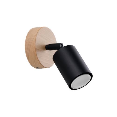 Nástěnné svítidlo SOLLUX VERDO černé GU10 1x10W bez žárovky SL.1290