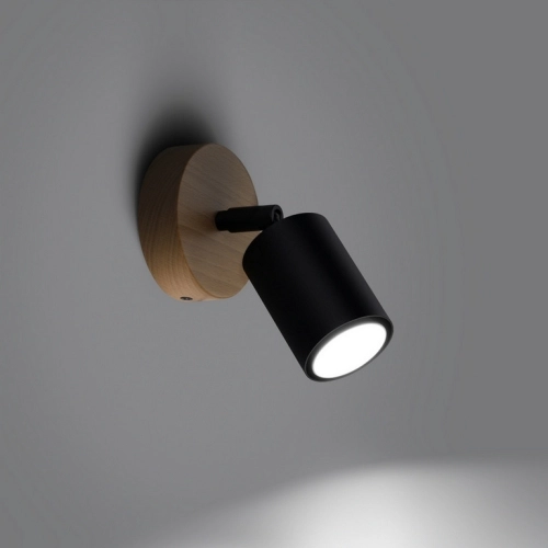 Nástěnné svítidlo SOLLUX VERDO černé GU10 1x10W bez žárovky SL.1290 (obrázek 4)