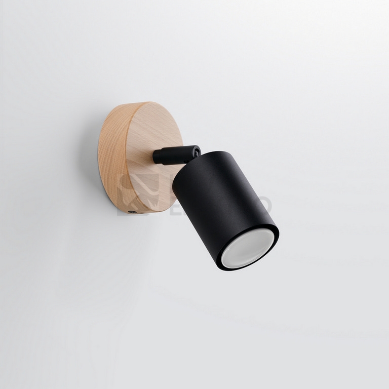 Obrázek produktu Nástěnné svítidlo SOLLUX VERDO černé GU10 1x10W bez žárovky SL.1290 1