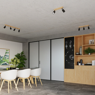 Stropní svítidlo SOLLUX VERDO 4 černé GU10 4x10W bez žárovky SL.1294