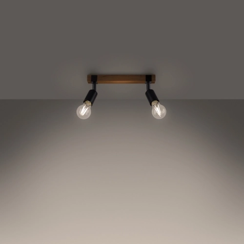 Stropní svítidlo SOLLUX ZUCA 2 černé E27 2x15W bez žárovky SL.1296 (obrázek 5)