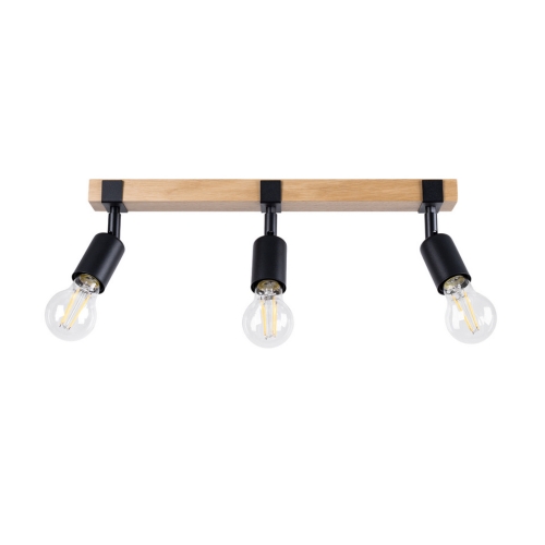 Stropní svítidlo SOLLUX ZUCA 3 černé E27 3x15W bez žárovky SL.1297