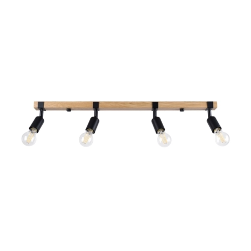 Stropní svítidlo SOLLUX ZUCA 4 černé E27 4x15W bez žárovky SL.1298