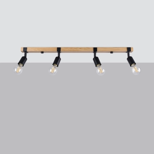 Stropní svítidlo SOLLUX ZUCA 4 černé E27 4x15W bez žárovky SL.1298 (obrázek 5)