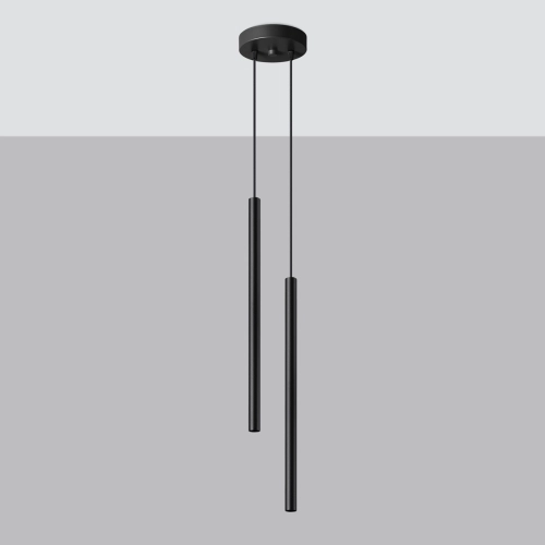Závěsné svítidlo SOLLUX PASTELO 2 černé G9 2x8W bez žárovky SL.1304 (obrázek 6)