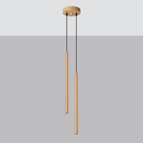Závěsné svítidlo SOLLUX PASTELO 2 zlaté G9 2x8W bez žárovky SL.1305 (obrázek 5)