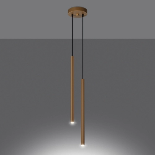 Závěsné svítidlo SOLLUX PASTELO 2 zlaté G9 2x8W bez žárovky SL.1305 (obrázek 4)