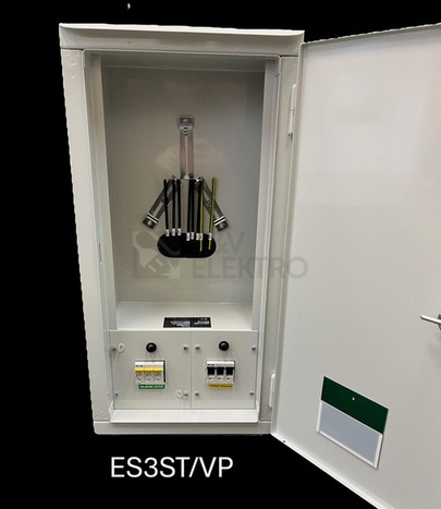 Obrázek produktu Elektroměrový rozvaděč AROVA SERVIS ES/VP 3 25A/3 stojatý pro PRE šedý 0