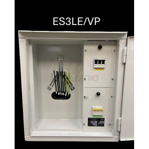Elektroměrový rozvaděč AROVA SERVIS ES/VP 3 25A/3 ležatý pro PRE šedý
