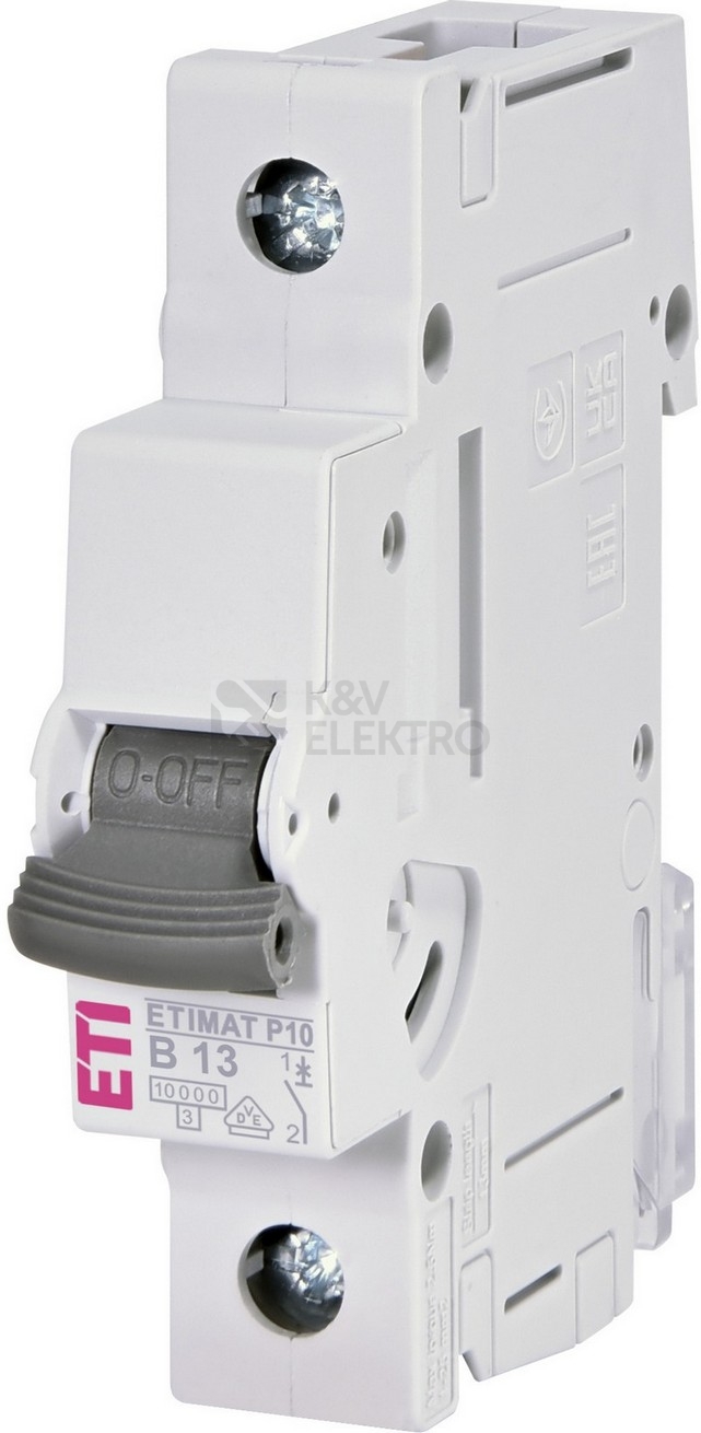 Obrázek produktu Jistič ETI ETIMAT P10 1p B13 13A 10kA 001901009 0