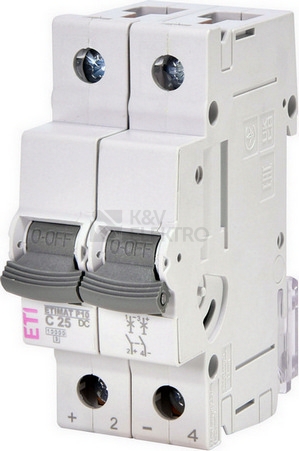 Obrázek produktu Jistič ETI ETIMAT P10-DC 2P C25 001903232 0