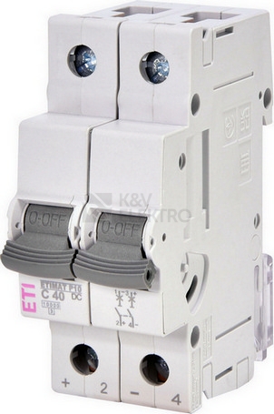 Obrázek produktu Jistič ETI ETIMAT P10-DC 2P C40 001903234 0