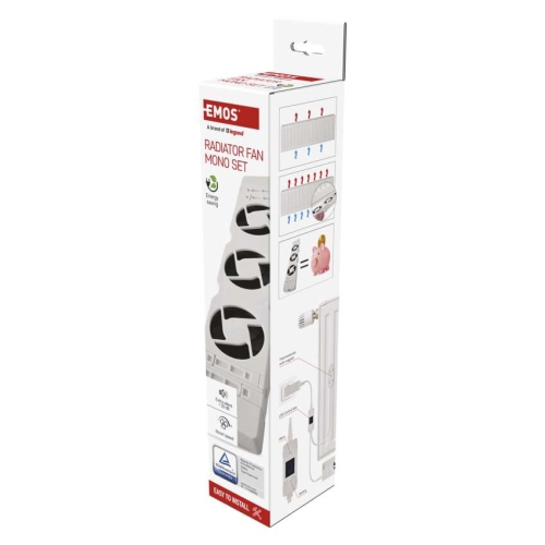 Ventilátor EMOS pod radiátor EMOS MONO bílý P56PR1