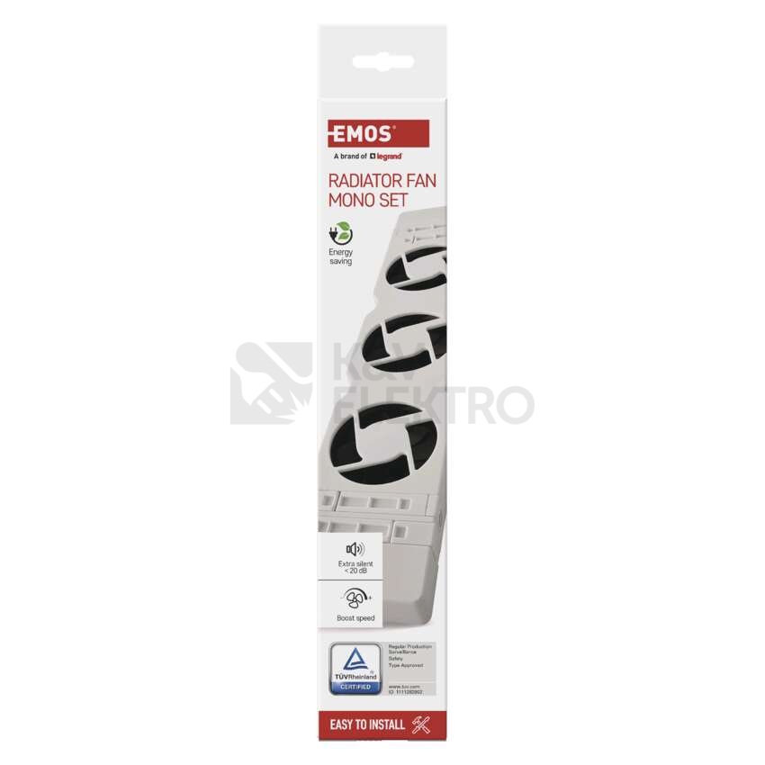 Obrázek produktu Ventilátor EMOS pod radiátor EMOS MONO bílý P56PR1 18