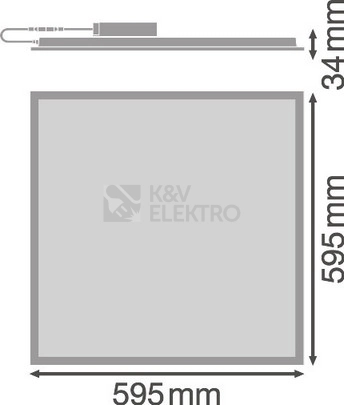 Obrázek produktu LED panel LEDVANCE Compact 600x600mm 33W/4000K neutrální bílá výhodné balení 4+1 3