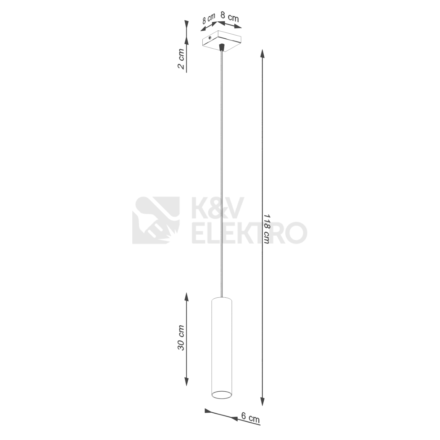 Obrázek produktu Závěsné svítidlo SOLLUX LAGOS 1 krémová GU10 1x10W bez žárovky SL.1479 10