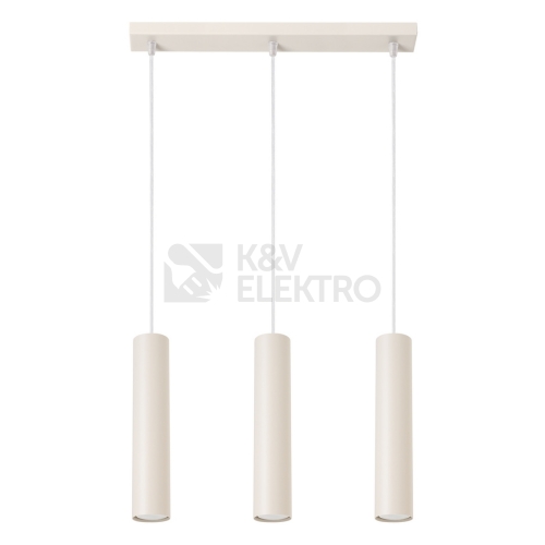 Závěsné svítidlo SOLLUX LAGOS 3L krémová GU10 3x10W bez žárovek SL.1481