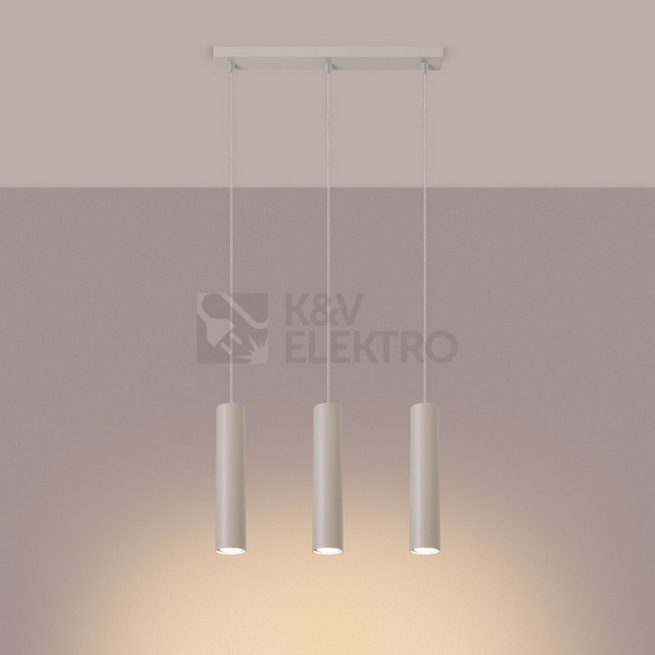 Obrázek produktu Závěsné svítidlo SOLLUX LAGOS 3L krémová GU10 3x10W bez žárovek SL.1481 4
