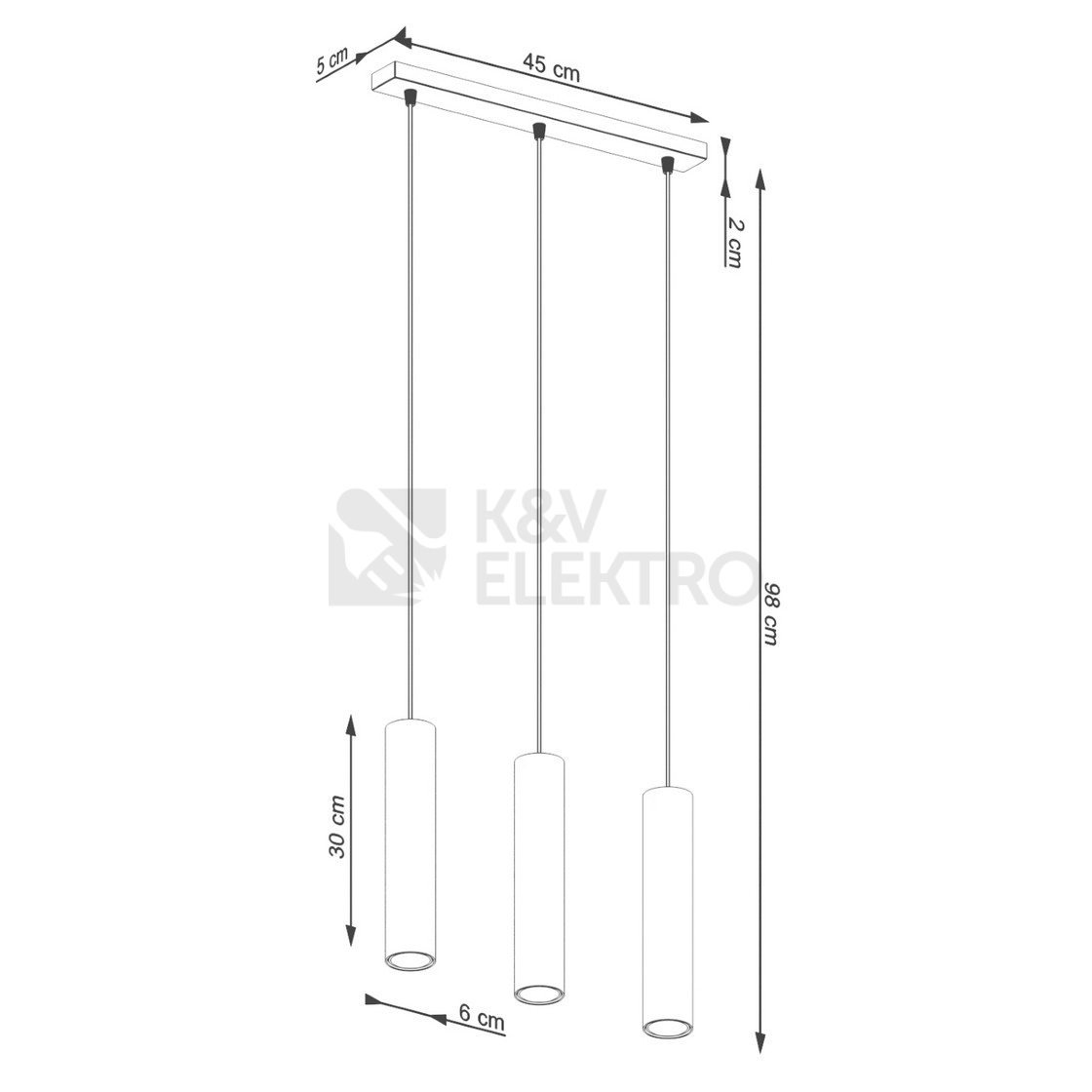 Obrázek produktu Závěsné svítidlo SOLLUX LAGOS 3L krémová GU10 3x10W bez žárovek SL.1481 8
