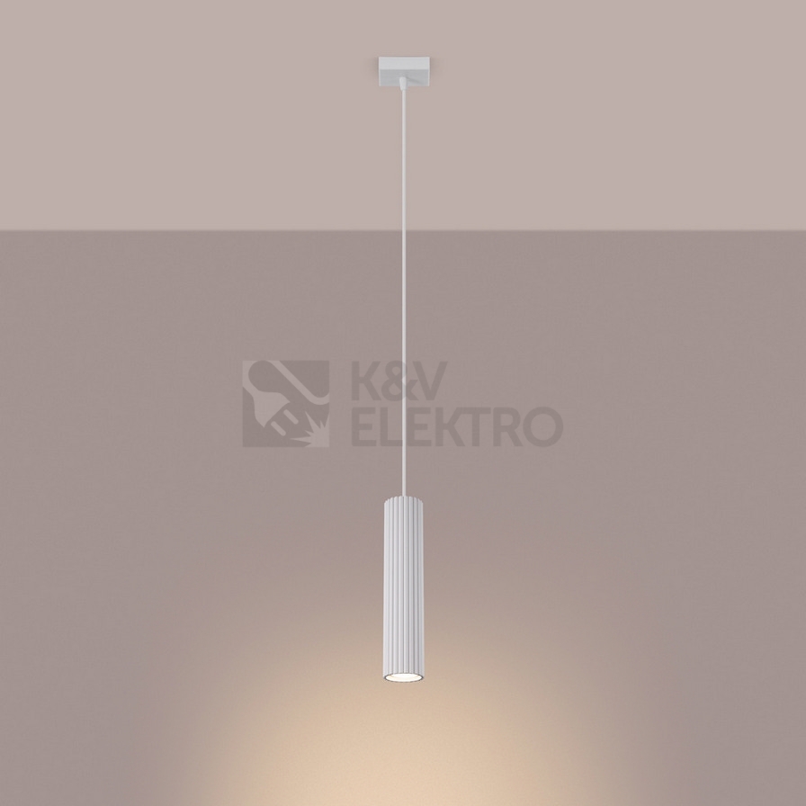 Obrázek produktu Závěsné svítidlo SOLLUX KARBON 1 bílá GU10 1x10W bez žárovky SL.1535 7