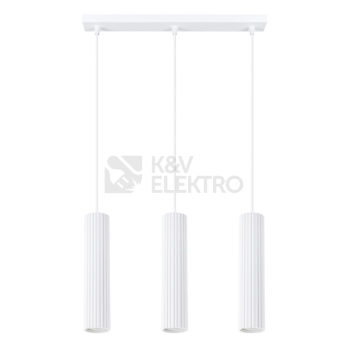 Závěsné svítidlo SOLLUX KARBON 3L bílá GU10 3x10W bez žárovek SL.1537
