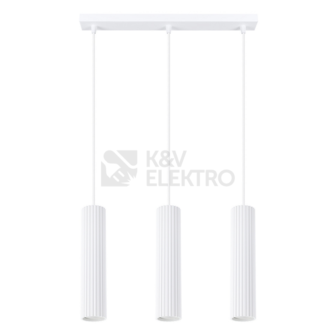 Obrázek produktu Závěsné svítidlo SOLLUX KARBON 3L bílá GU10 3x10W bez žárovek SL.1537 0