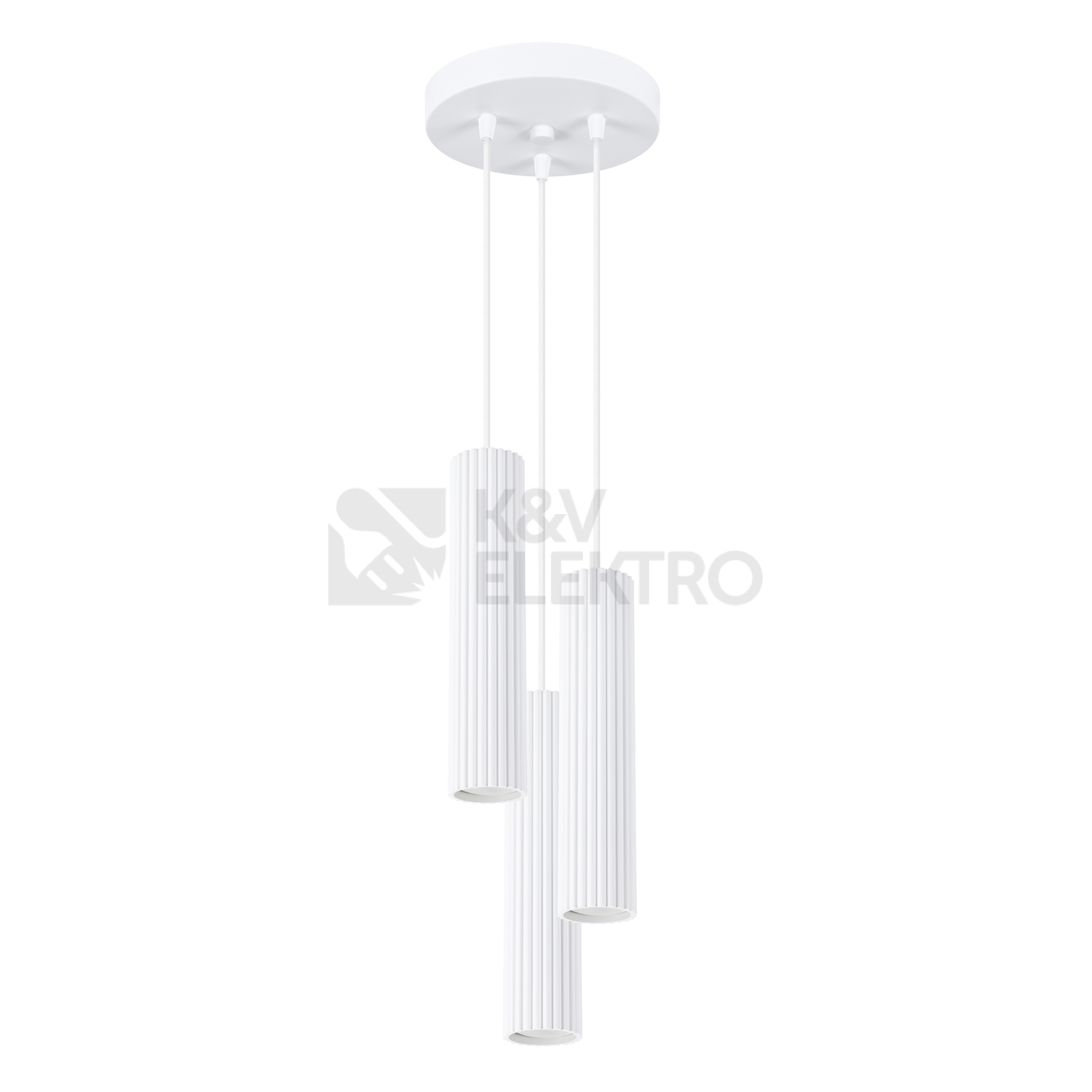 Obrázek produktu Závěsné svítidlo SOLLUX KARBON 3P bílá GU10 3x10W bez žárovek SL.1538 0