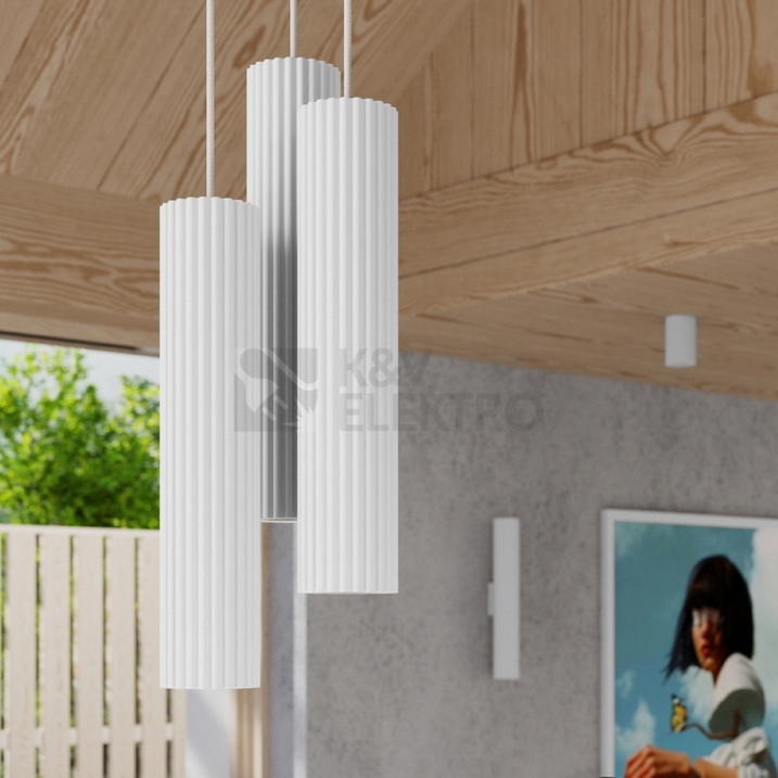 Obrázek produktu Závěsné svítidlo SOLLUX KARBON 3P bílá GU10 3x10W bez žárovek SL.1538 5