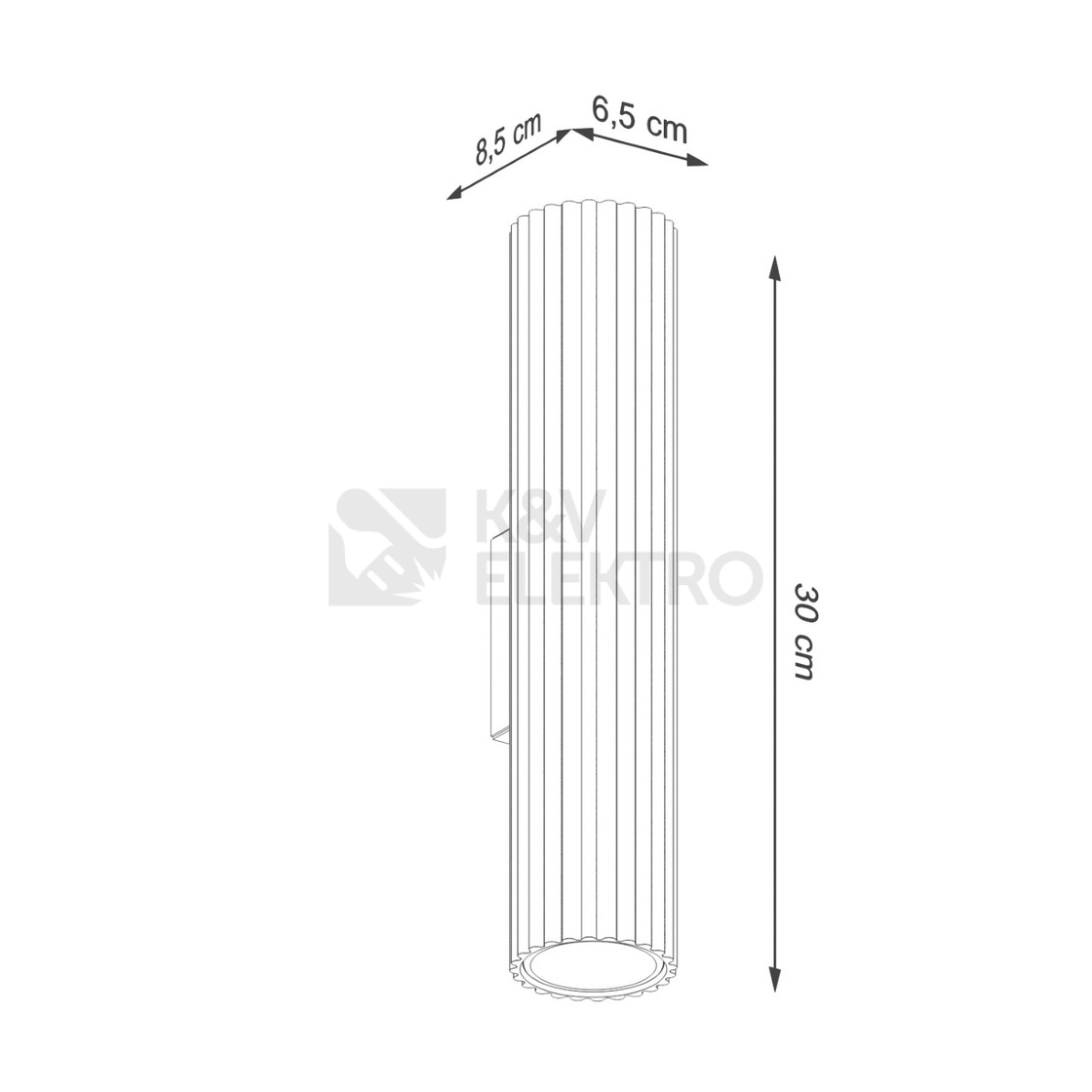 Obrázek produktu Nástěnné svítidlo SOLLUX KARBON 30 bílá GU10 2x10W bez žárovek SL.1539 8