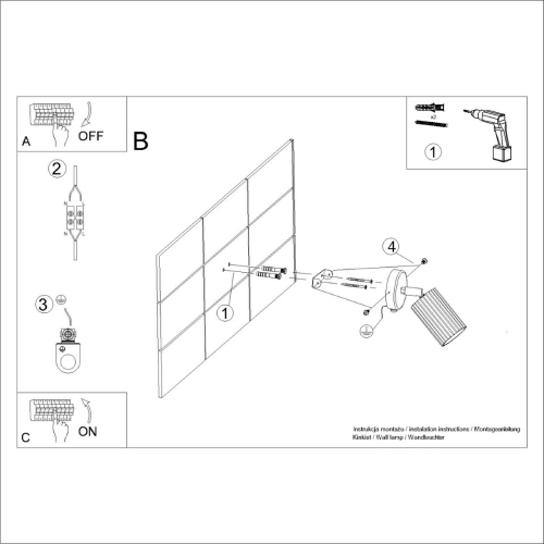 Nástěnné svítidlo SOLLUX KARBON bílá GU10 1x10W bez žárovky SL.1541 (obrázek 11)
