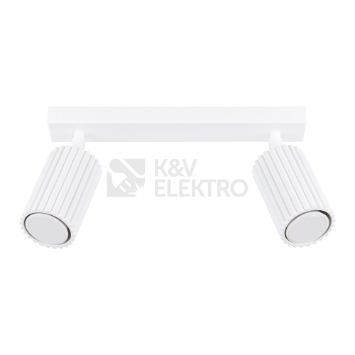 Stropní svítidlo SOLLUX KARBON 2 bílá GU10 2x10W bez žárovek SL.1542