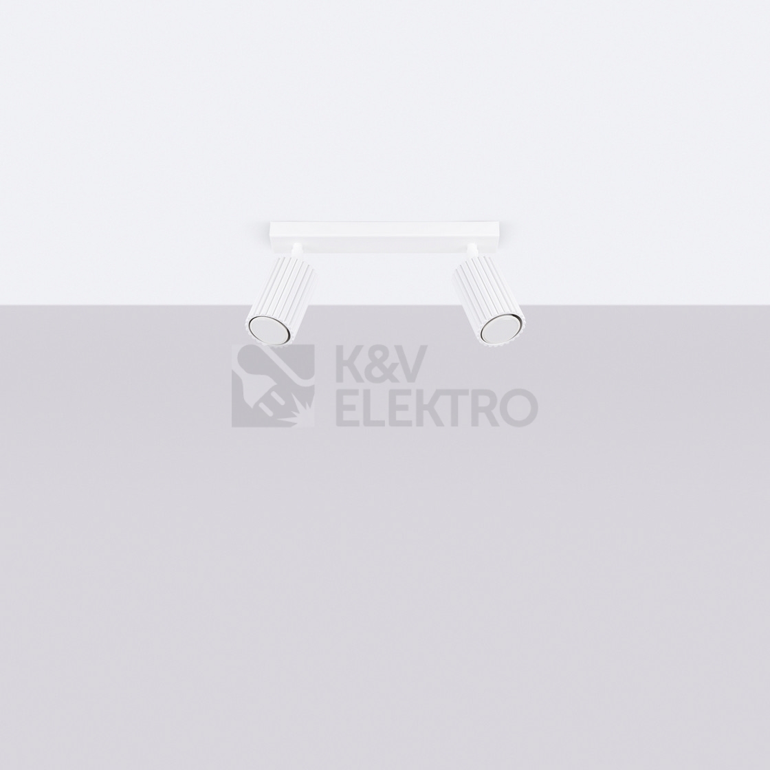 Obrázek produktu Stropní svítidlo SOLLUX KARBON 2 bílá GU10 2x10W bez žárovek SL.1542 5