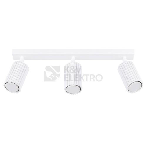 Stropní svítidlo SOLLUX KARBON 3L bílá GU10 3x10W bez žárovek SL.1543