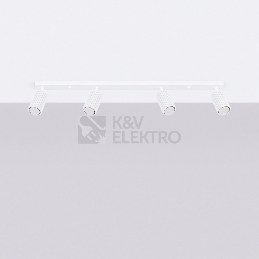 Obrázek produktu Stropní svítidlo SOLLUX KARBON 4L bílá GU10 4x10W bez žárovek SL.1546 5