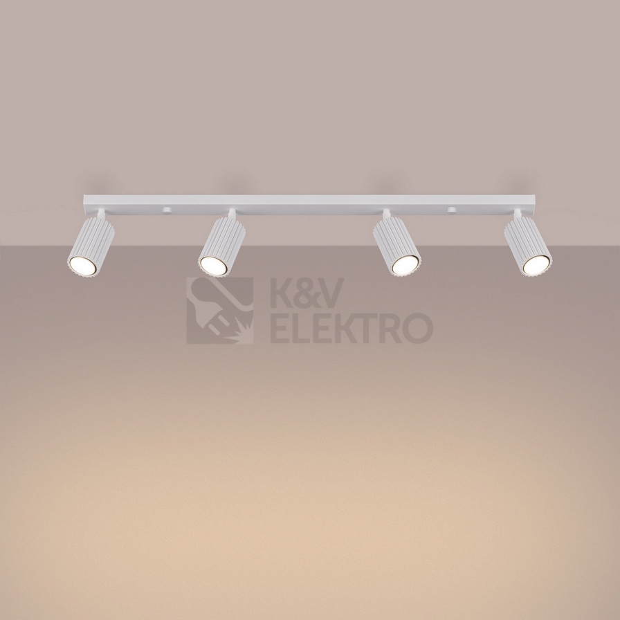 Obrázek produktu Stropní svítidlo SOLLUX KARBON 4L bílá GU10 4x10W bez žárovek SL.1546 6