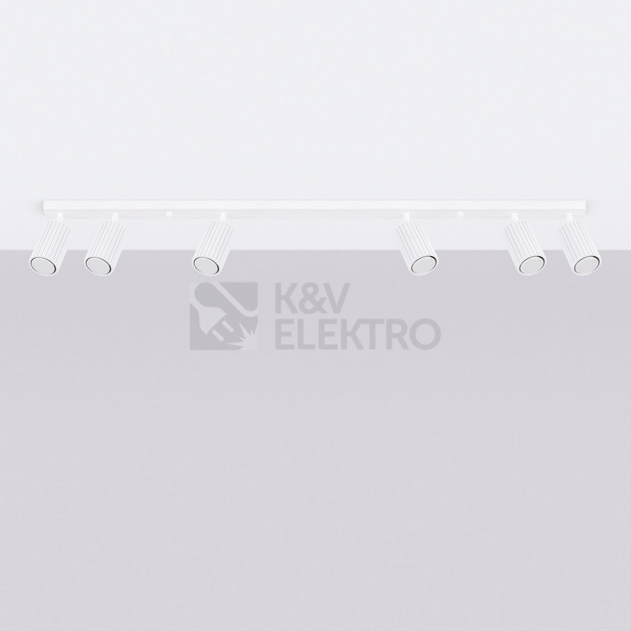 Obrázek produktu Stropní svítidlo SOLLUX KARBON 6L bílá GU10 6x10W bez žárovek SL.1547 5
